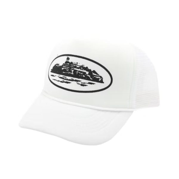 Casquette Trucker Corteiz Alcatraz Blanc