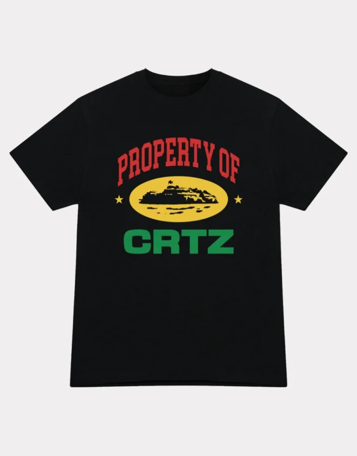 Corteiz Propriété De Crtz Carni T shirt Noir (2)