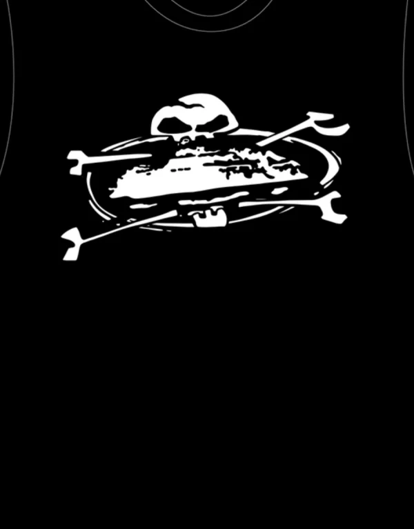 T shirt Corteiz Alcatraz Crâne Noir (1)