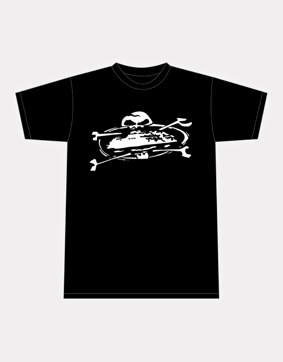 T shirt Corteiz Alcatraz Crâne Noir (2)