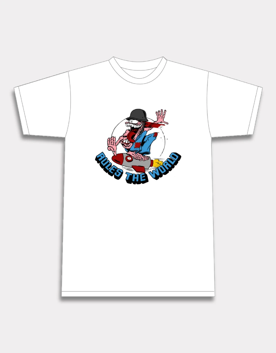 T shirt Corteiz Rocketman Blanc (2)