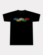 T shirt olympique Corteiz Alcatraz Noir (2)