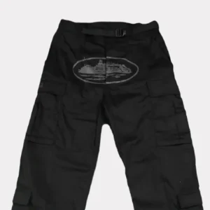 Corteiz Guerillaz Cargos Triple Noir
