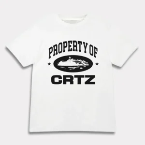 Corteiz OG Propriété De Crtz T-Shirt Blanc