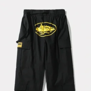 Corteiz Purp Guerillaz Cargos Noir Jaune