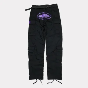 Corteiz Purp Guerillaz Cargos Noir Violet