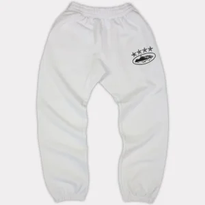 Pantalon de survêtement Corteiz 4Starz Alcatraz blanc