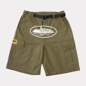 Short Cargo Corteiz Alcatraz Vert Kaki