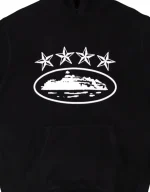 Sweat à capuche Corteiz 4Starz Alcatraz Noir