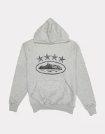 Sweat à capuche Corteiz 4Starz Alcatraz gris