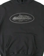 Sweat à capuche Corteiz Alcatraz noir
