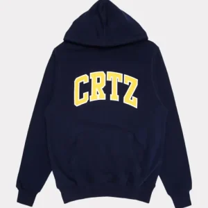 Sweat à capuche Corteiz Crtz Dropout bleu marine
