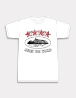 T-shirt Corteiz 4Starz Alcatraz Blanc
