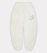 Pantalon De Sweat Corteiz Satin c Star Applique Off WhitePantalon De Sweat Corteiz Satin c Star Applique Off White