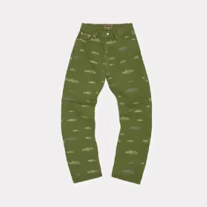 Pantalon de survêtement à motif Corteiz Alcatraz kaki