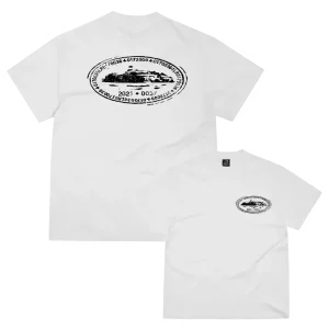 T-Shirt Corteiz Island Stamp Blanc