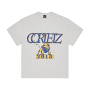 T-Shirt Corteiz Lion Boxy Épais Chine Clair